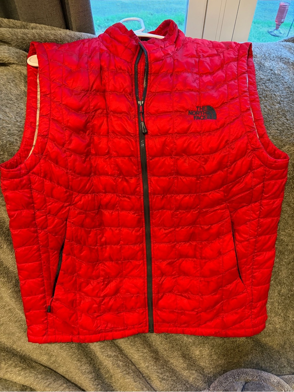 The North Face Red Quilted Packable Women's Vest